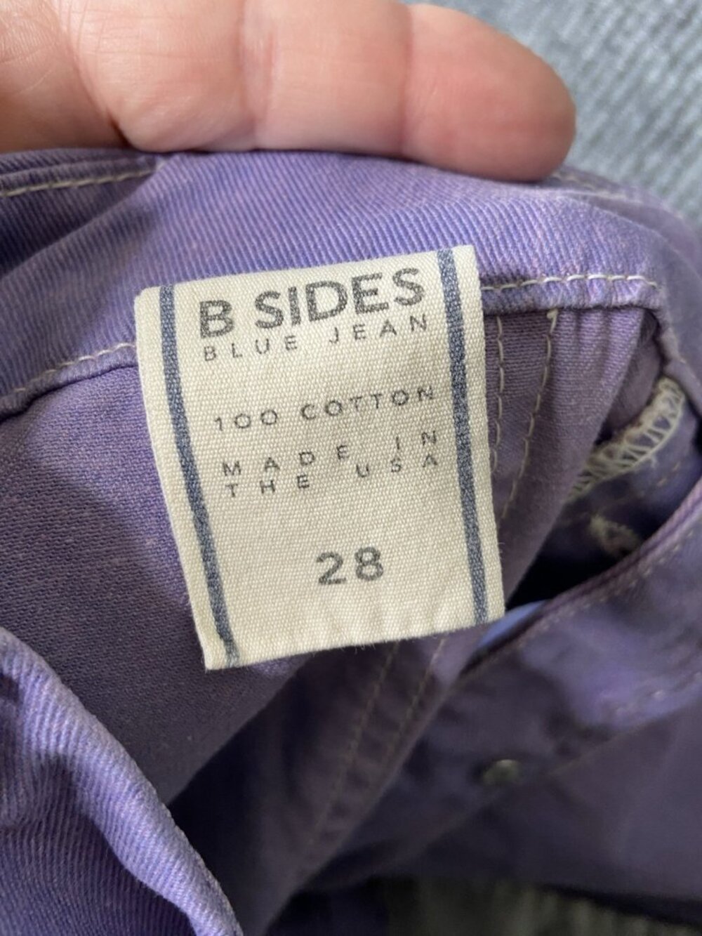 B Sides cargo style chino trousers pastel purple Pants Jeans sienna miller 28 - Picture 8 of 8